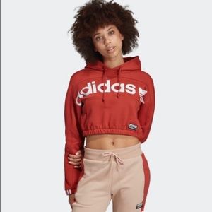 NWT Adidas Cropped Hoodie
